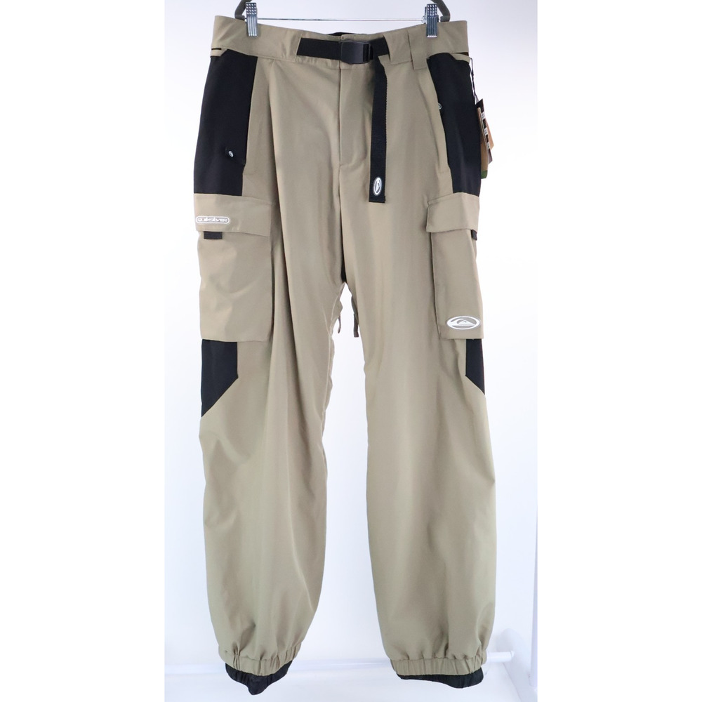 Quiksilver Snow Down Cargo Pant 20K Fallen Rock Snowboard Pants Size M NWT READ